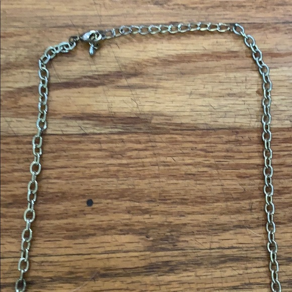 Teal & Orange bib style necklace - Picture 3 of 3